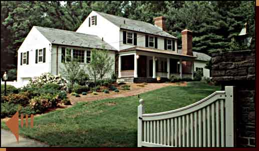 White House with front porch addition