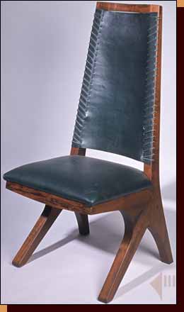 Dining Chair Wood and Leather