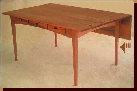 Desk with Drop-Leaf Front